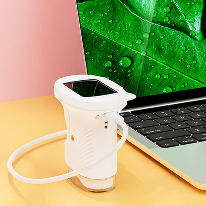 1000X Handheld Microscope 1080P Mini Pocket Digital Microscopes-White