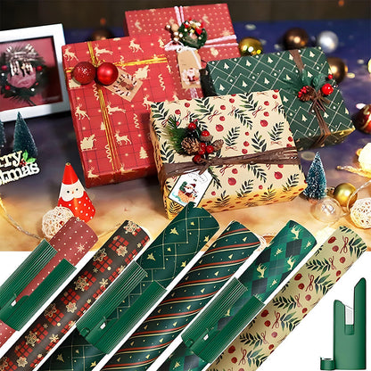 2Pcs Christmas Wrapping Paper Cutter Tools Kraft Paper Slitter Cutting Tools