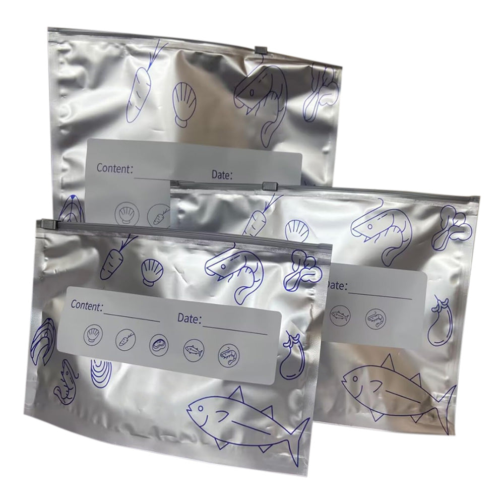 30 Pack Reusable Aluminum Foil Freezer Bags