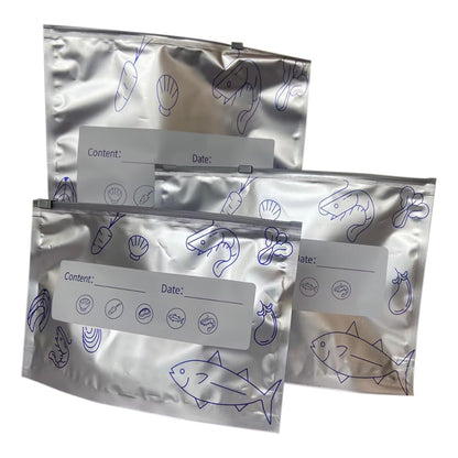 30 Pack Reusable Aluminum Foil Freezer Bags