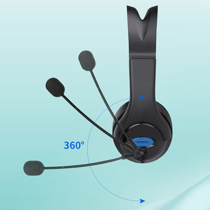 Over Ear Stereo Headset with Microphone Wired Gaming Headphones