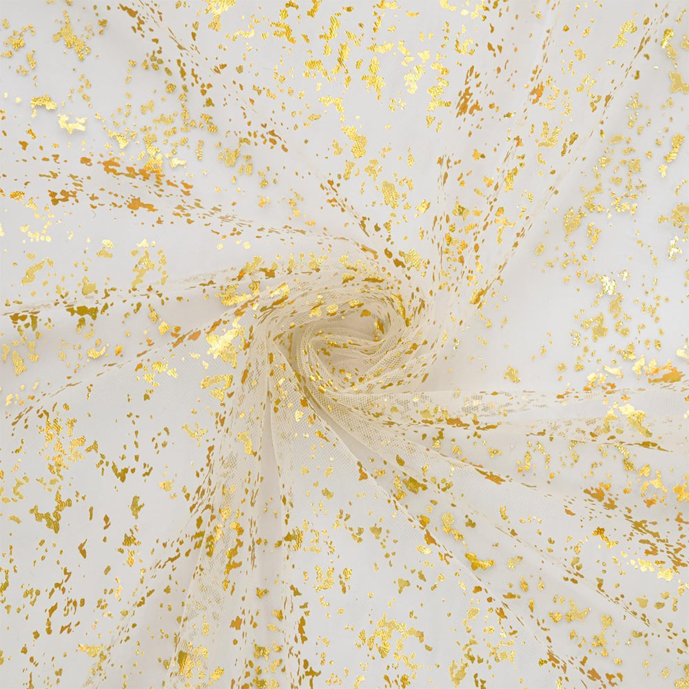 300x72 Gold Glitter Tulle Table Runner Wedding Decor