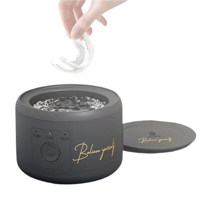Dental Retainer Cleaner Machine Dentures Cleaner for Night Guards Aligner Jewelry with 180ML Capacity