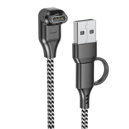 2 in 1 Charging Cable for Garmin Fenix Venu Forerunner USB A and C Ports