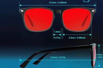 Sleep Glasses Blue Light Blocking Glasses for Gaming Working Sleeping-Black