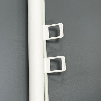 Retractable Dog Gate for Outdoor Staris Hallways Doorways No Drill-White