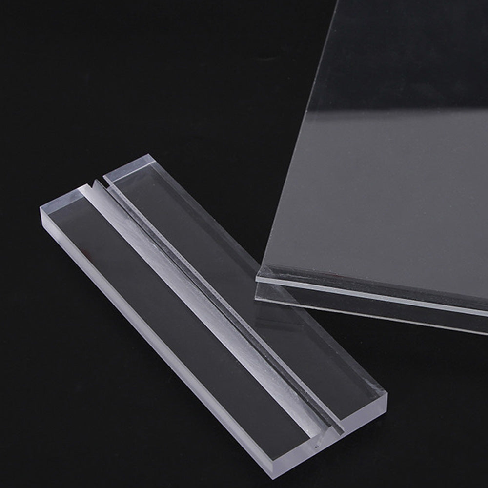 3Pcs Acrylic Sign Holder Clear Menu Stand Vertical Flyer Display for Restaurants