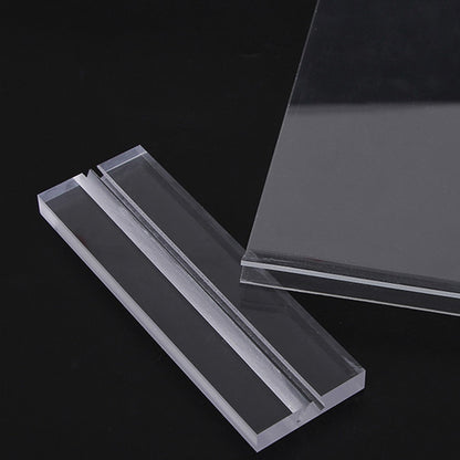 3Pcs Acrylic Sign Holder Clear Menu Stand Vertical Flyer Display for Restaurants