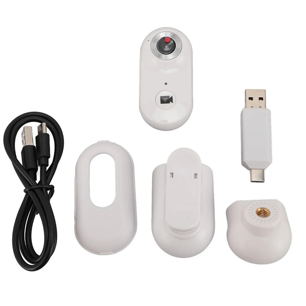 1080P Mini WiFi Action Camera Thumb Sport Video Recorder for Motorcycle White