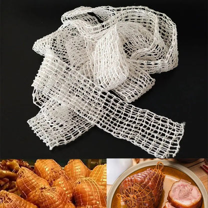 Elastic Meat Netting Roll Food Nets For Roasting Smoking