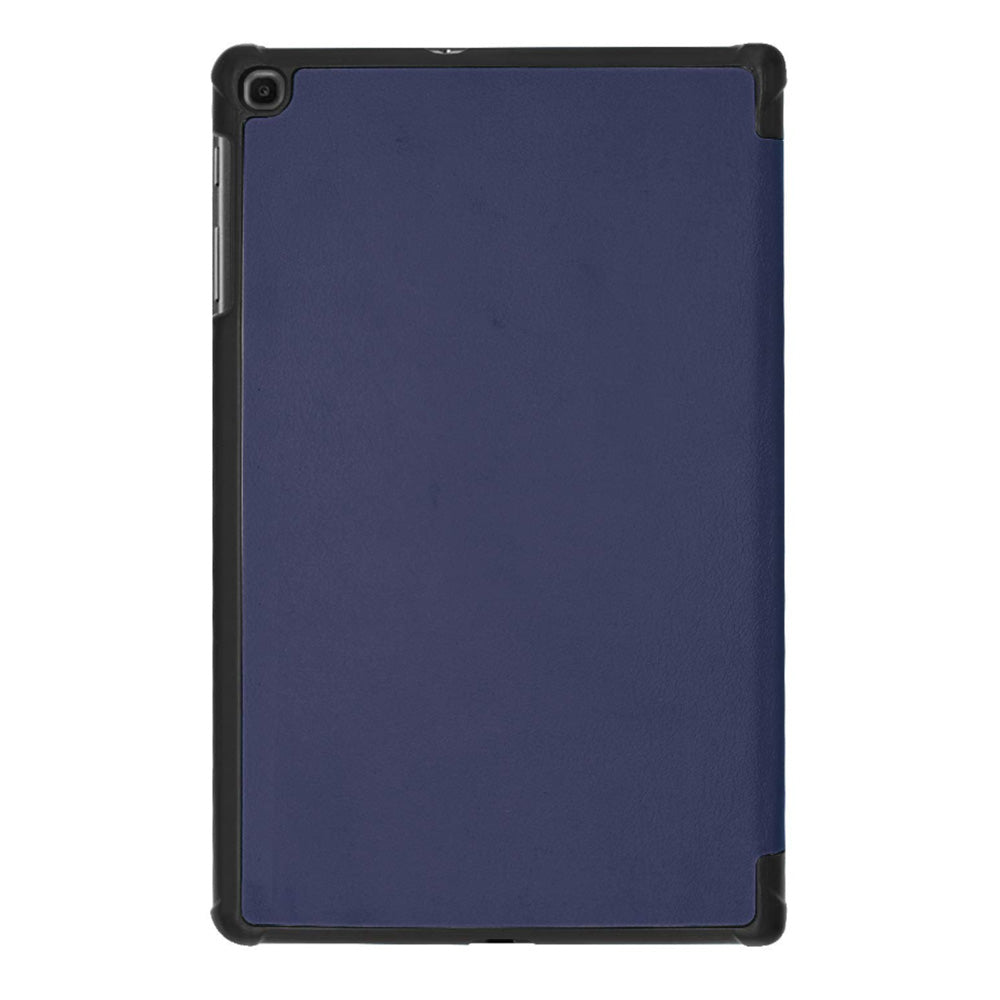 PU Leather Trifold Stand Case for Fire HD 10 2021 2023-Dark Blue