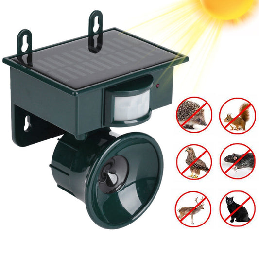 Solar Ultrasonic Bird Repeller Animal Scarer