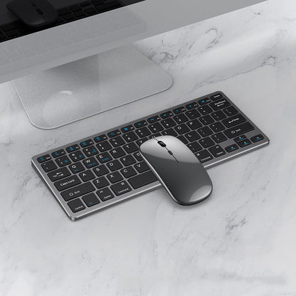Compact Wireless Keyboard and Mouse Combo