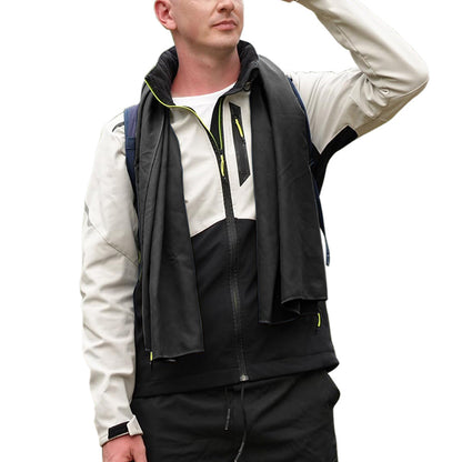 3Pcs Set Microfiber Beach Towels Quick-Dry Beach Swimming Towel for Travel Fitness Outdoor Activities Black