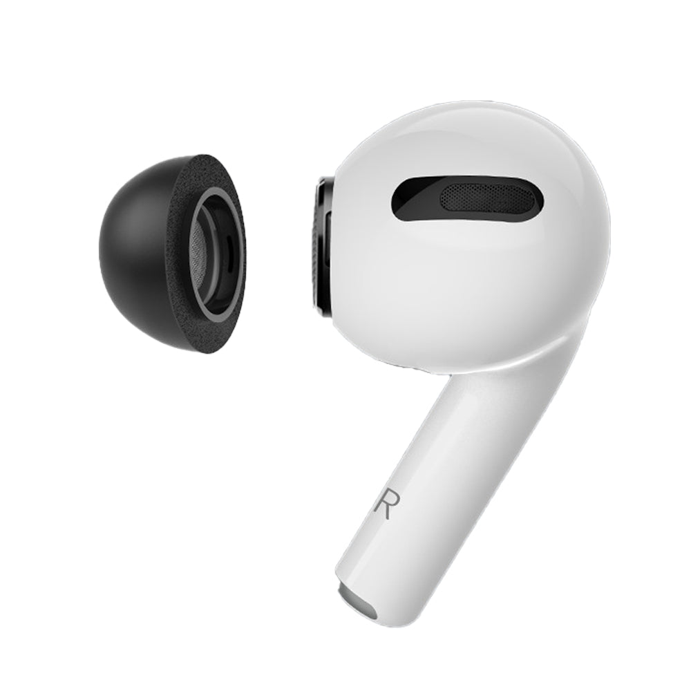 6 Pairs of Replacement Ear Tips for AirPods Pro Memory Foam Ear Buds Tips Black