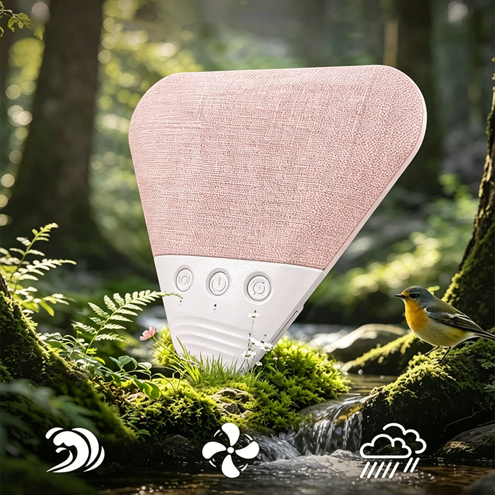 Pillow Speaker Bluetooth Under Pillow Sleep Speaker with White Noise-Pink