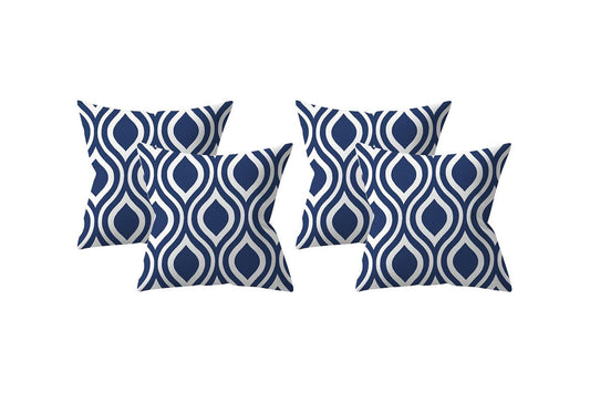 4Pcs 45X45CM Art Linen Square Geometric Design Throw Pillow Case Home Decor Cushion Cover-ST3