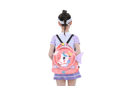 Drawstring Backpack Sports Gym Sack pack Water Resistant String Bag-Pink