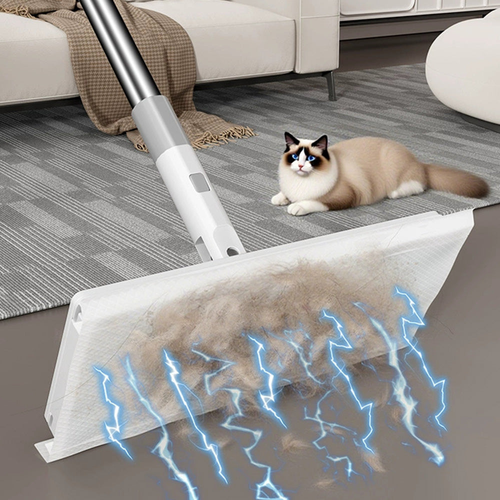 Clip Mop Sweep and Mop Kit for Hardwood Tile Marble and Laminate Floors