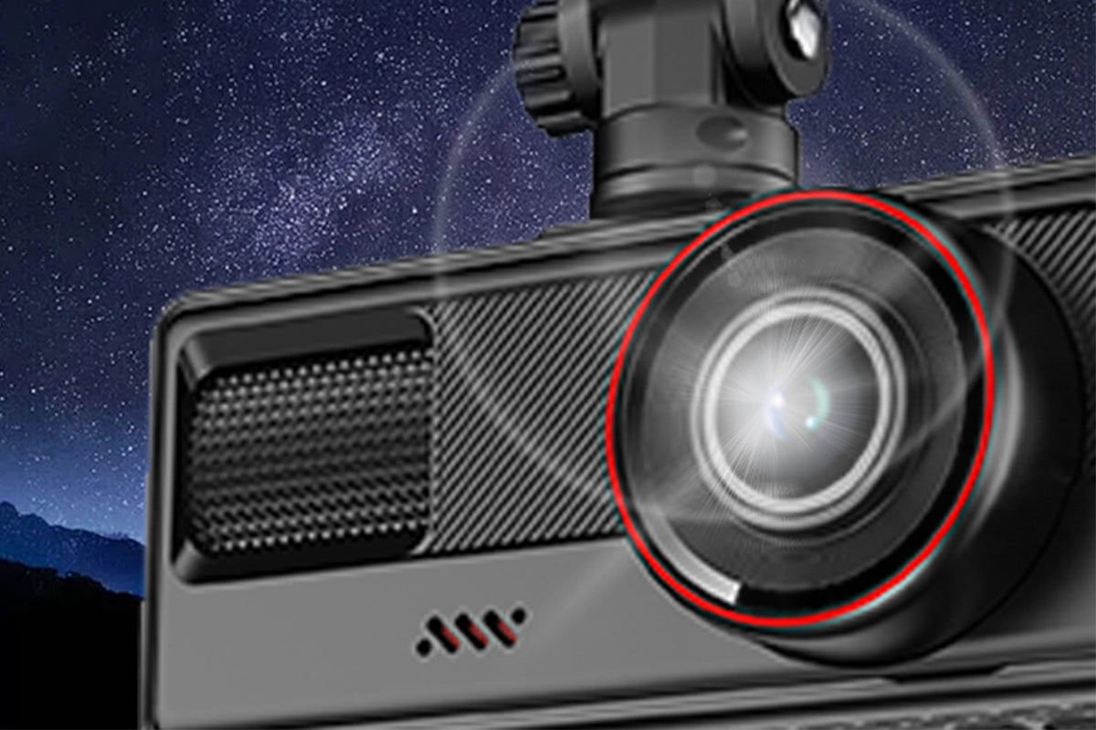 3 Channel Dash Cam Front And Rear With 32GB Card Built In WiFi Reversing Camera