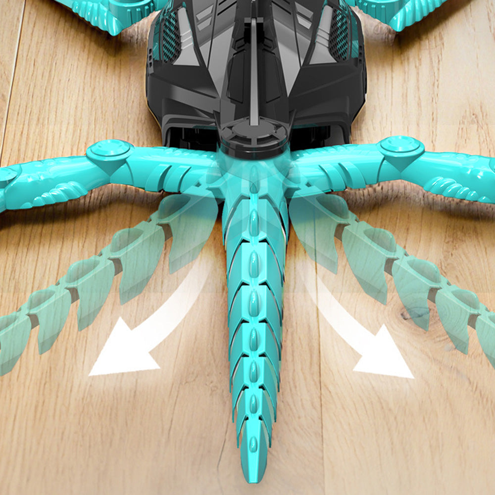 RC Wall Climbing Chameleon Toy with LED Eyes Electric Lizard for Kids Gift