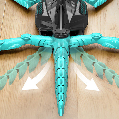 RC Wall Climbing Chameleon Toy with LED Eyes Electric Lizard for Kids Gift