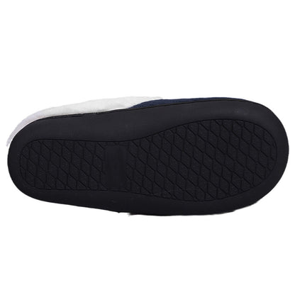 Indoor Non Slip Fuzzy Slippers-Navy