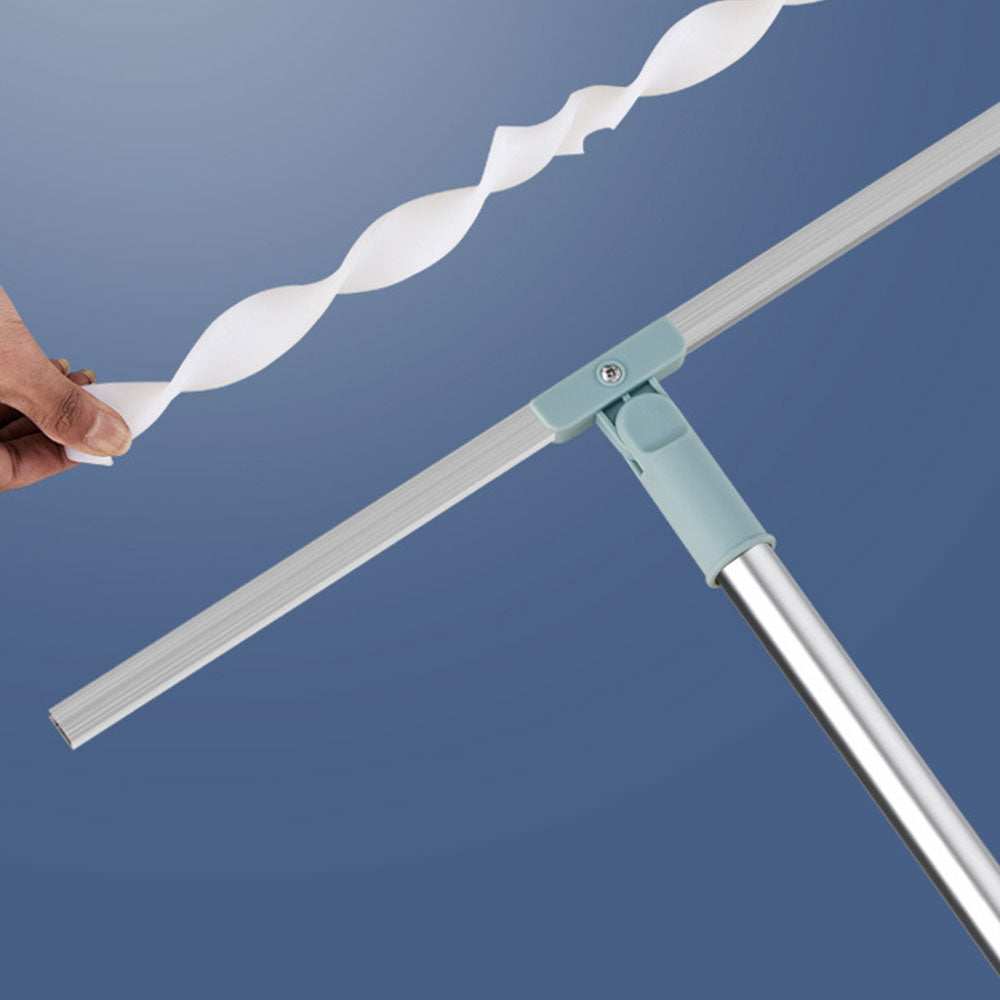 180 Degree Rotatable Floor Squeegee Adjustable Long Handle Multifunctional Floor Scrubber Broom