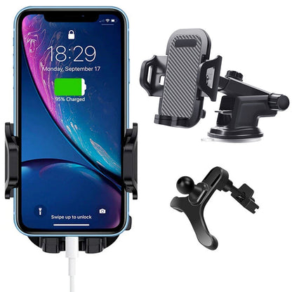 Universal Car Phone Holder a€?Adjustable Suction Mount for Dashboard & Windscreen
