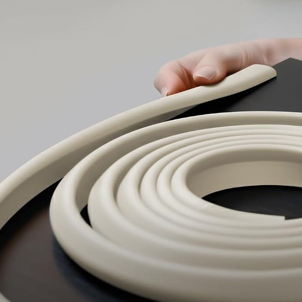2 Piece L Shaped NBR Foam Table Edge Guards - White