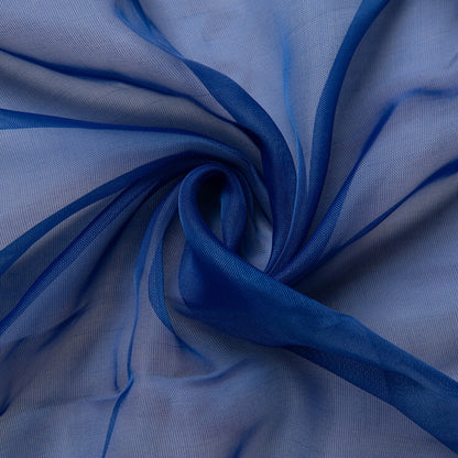3 Piece Polyester Sheer Rod Pocket Curtains for Window Door  Divider - Blue