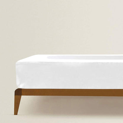 Elastic Box Spring Mattress Foundation Cover -White
