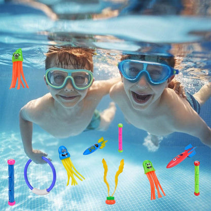 28Pcs Set Pool Diving Swimming Toys for Kids Summer Underwater Game Toys