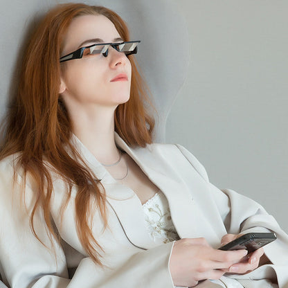 Horizontal Reading Glasses Lazy Prism Spectacles for Lying Down Reading