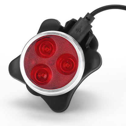 2Pcs Bike Lights Set USB Rechargeable Front Headlight and Rear Taillight