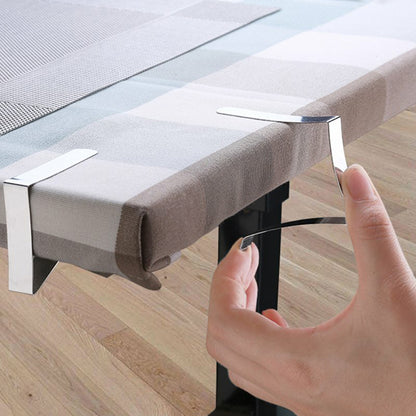 12Pcs Elastic 403 Stainless Steel Tablecloth Clips