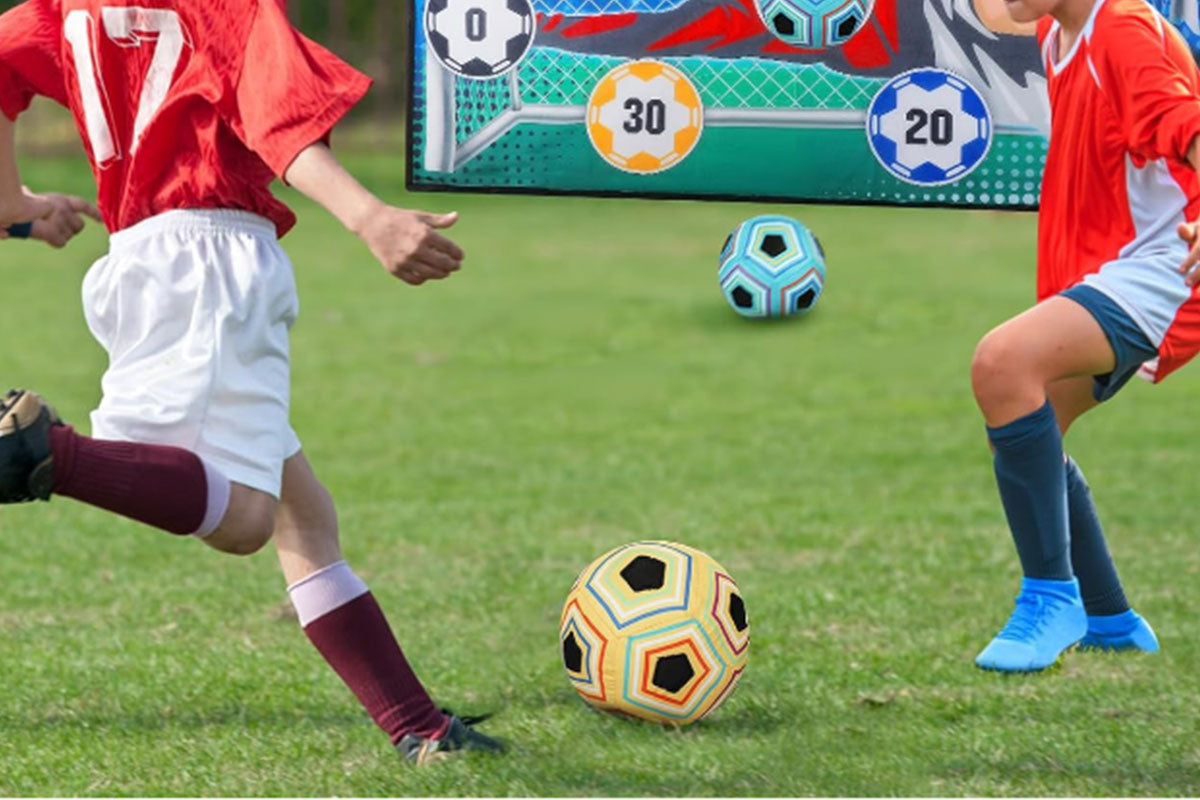 Portable Soccer Goal Set - Yellow