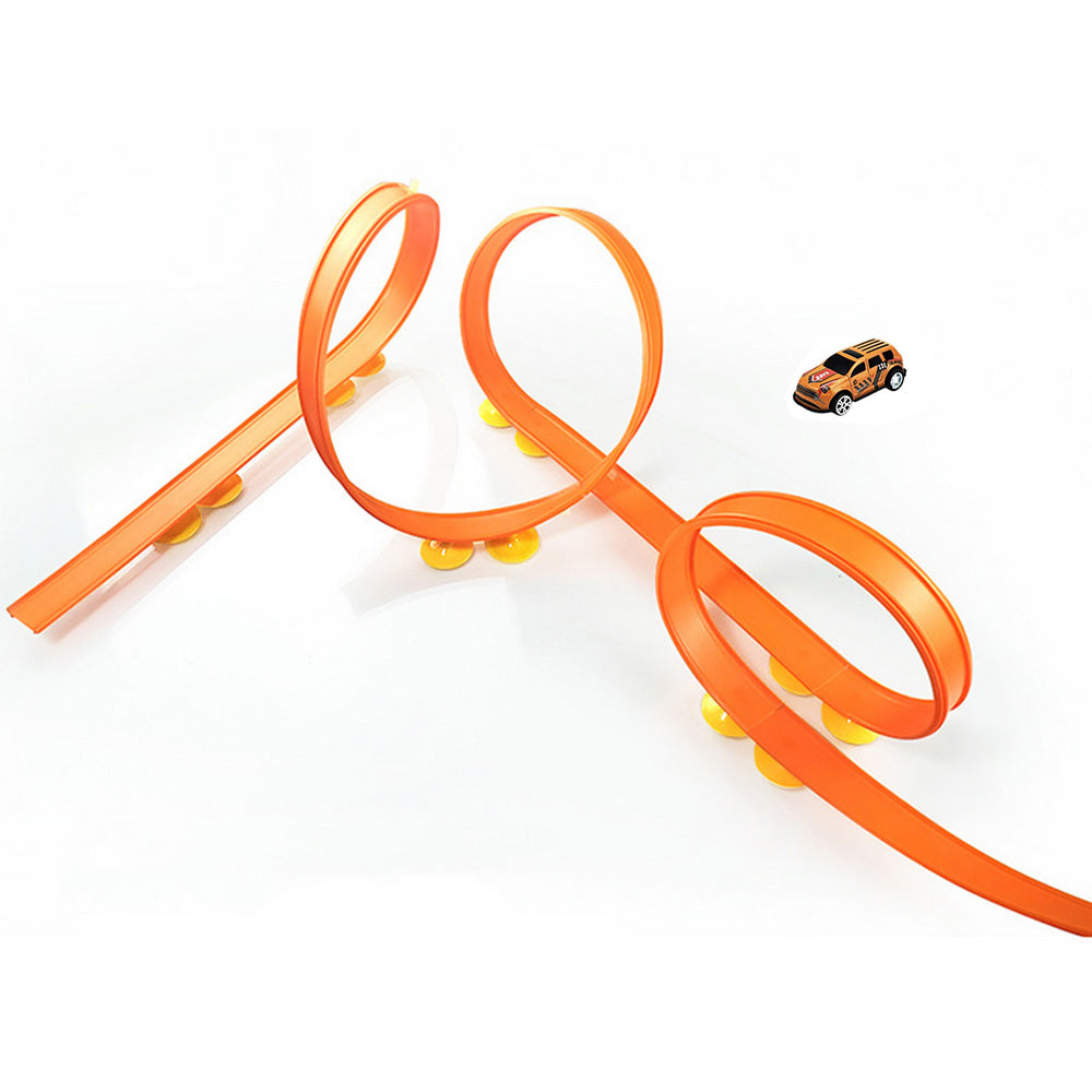 1.9m Track Car Set with Suction Cups for Kids Racing Toy Fun