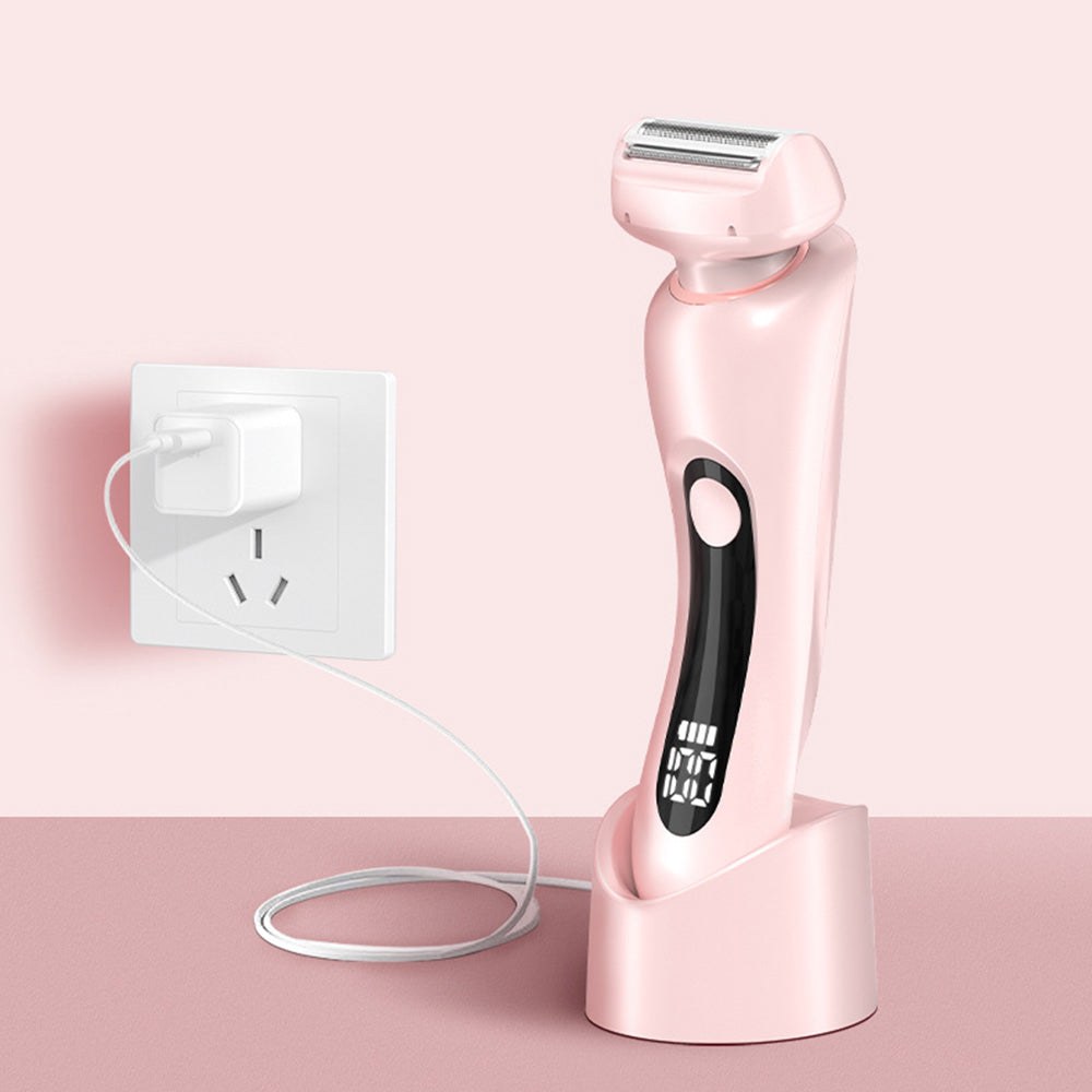Cordless Electric Hair Trimmer Rechargeable Women Hair Trimmer-Pink