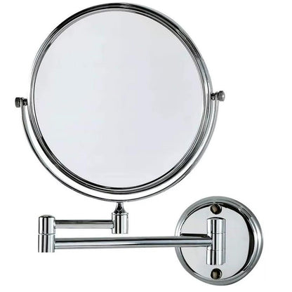 3X Magnifier Extendable Wall-Mounted Makeup Mirror Double-Sided Bathroom Mirror