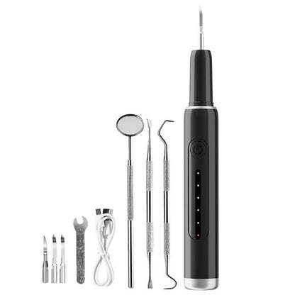 5-Mode Ultrasonic Eletric Teeth Cleaner Tartar Plaque Calculus Remover Black
