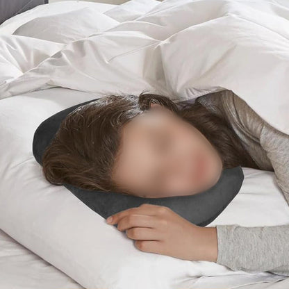 Ear Piercing Pillow with Hole Soft Ear Pillow for Side Sleepers Black
