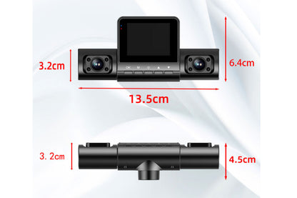 4-Channel 1080P HD Dash Cam Front and Rear Inside Left Right Car Dash Camera with 64GB Card