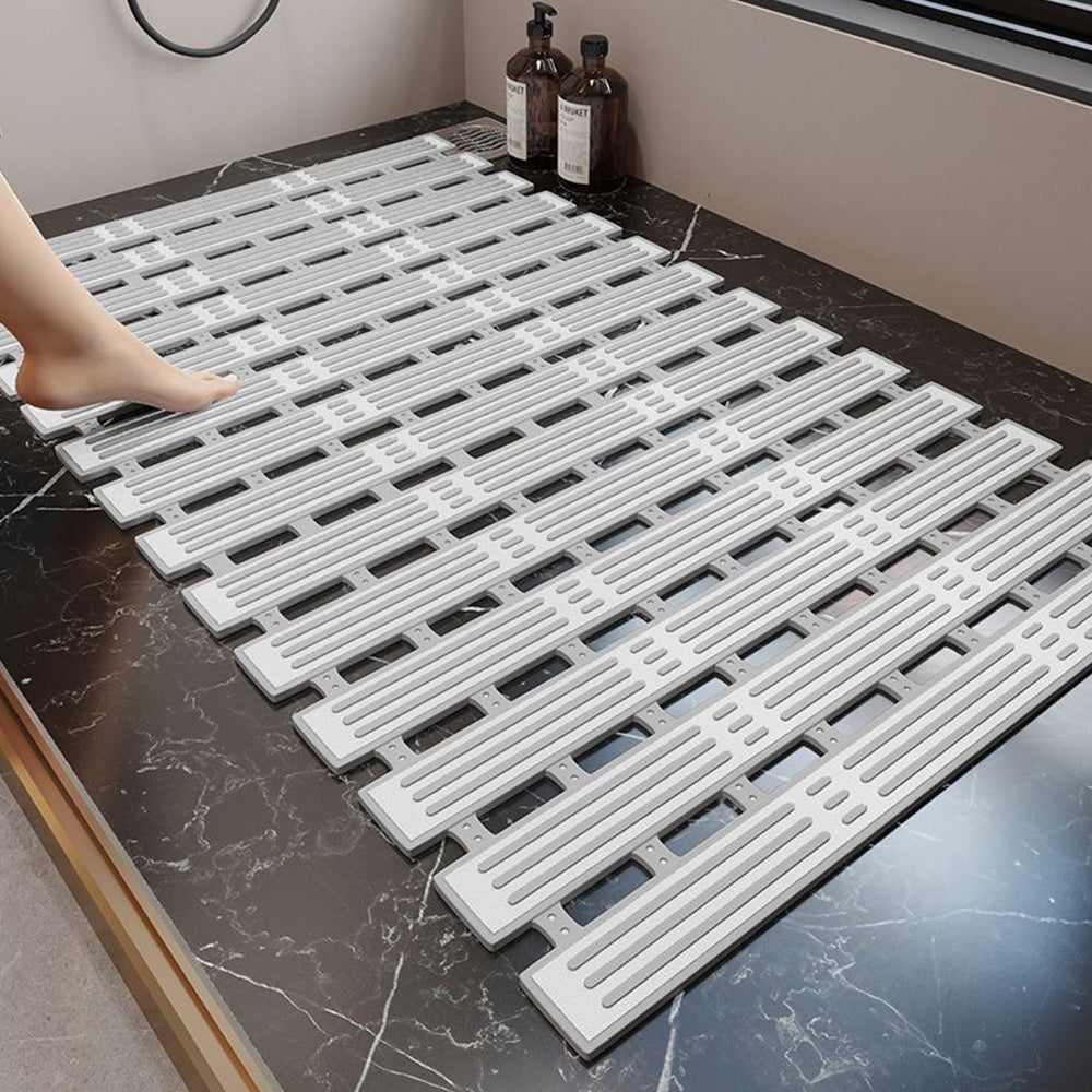 Non Slip Shower Mat with Suction Cups-Grey