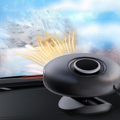 2-in-1 12V Heating and Cooling Fan Car Heater Portable Defroster for Car Windshield
