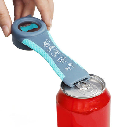 3PCS Jar and Bottle Opener Set with Non-Slip Grip Pad for Weak Hands Blue