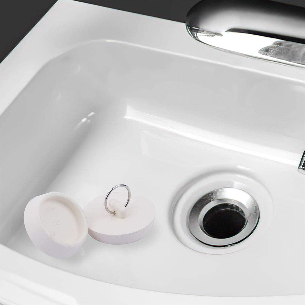 4 Pieces Sink Stoppers with Pull Rings for Basins and Bathtubs