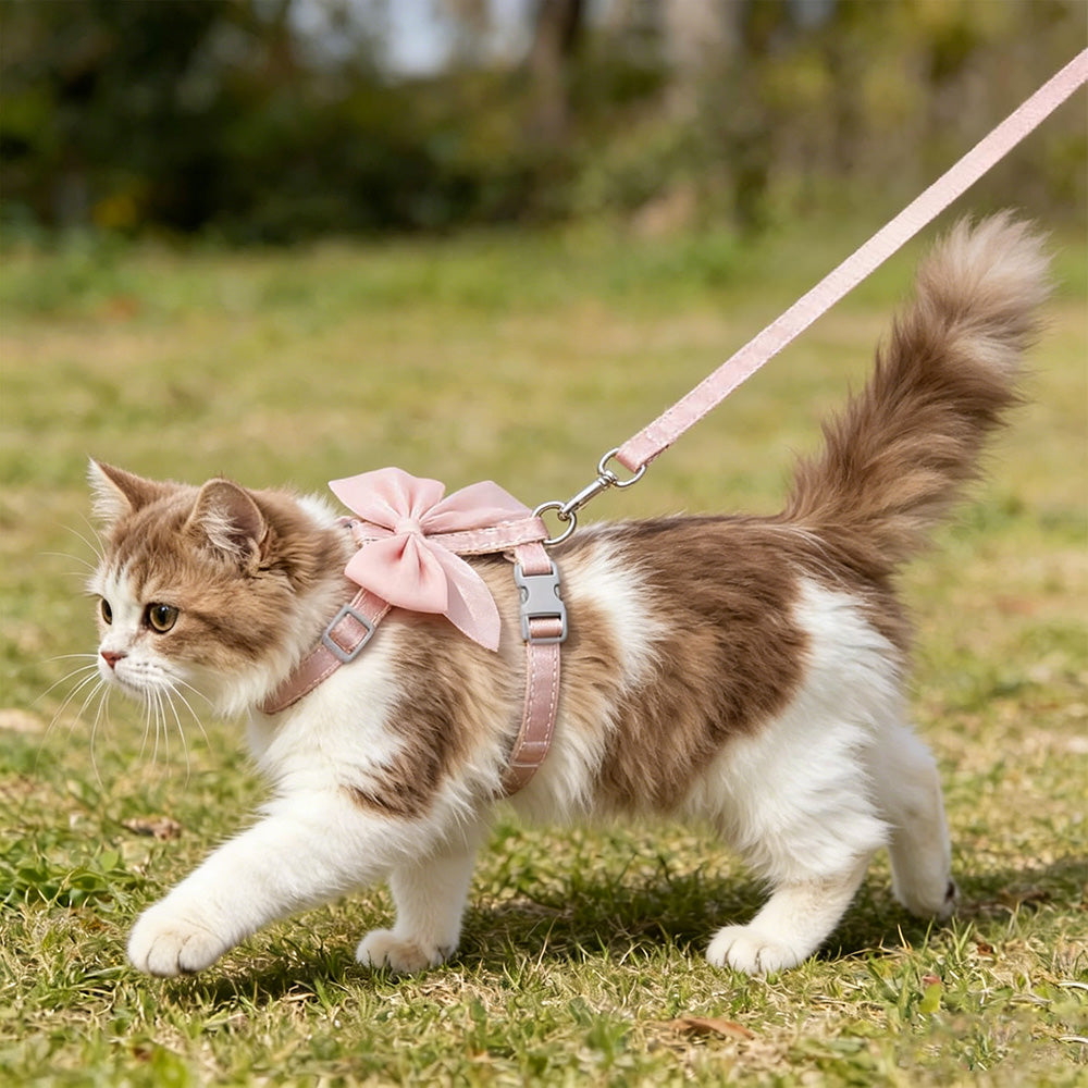 Adjustable Anti Escape Cat Harness Leash