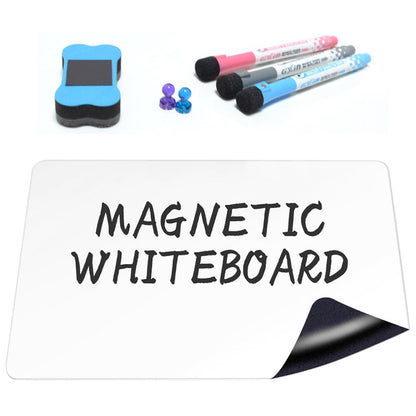 Fridge Whiteboard Set Dry Erase Board with Pen Marker Eraser for Kitchen Home Memo Reminder