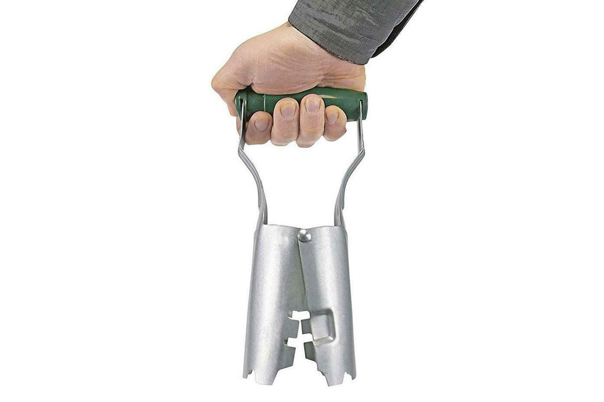 Garden Bulb Planter Tool with Depth Markers for Transplanting and Seedling Removal